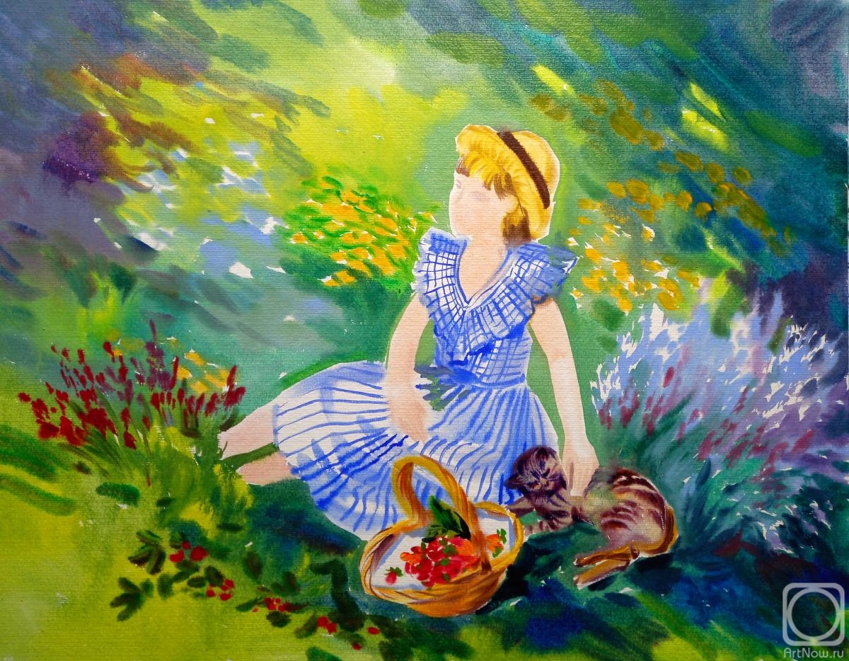 Mikhalskaya Katya. Grl in the garden