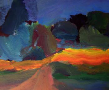 Landscape with forest