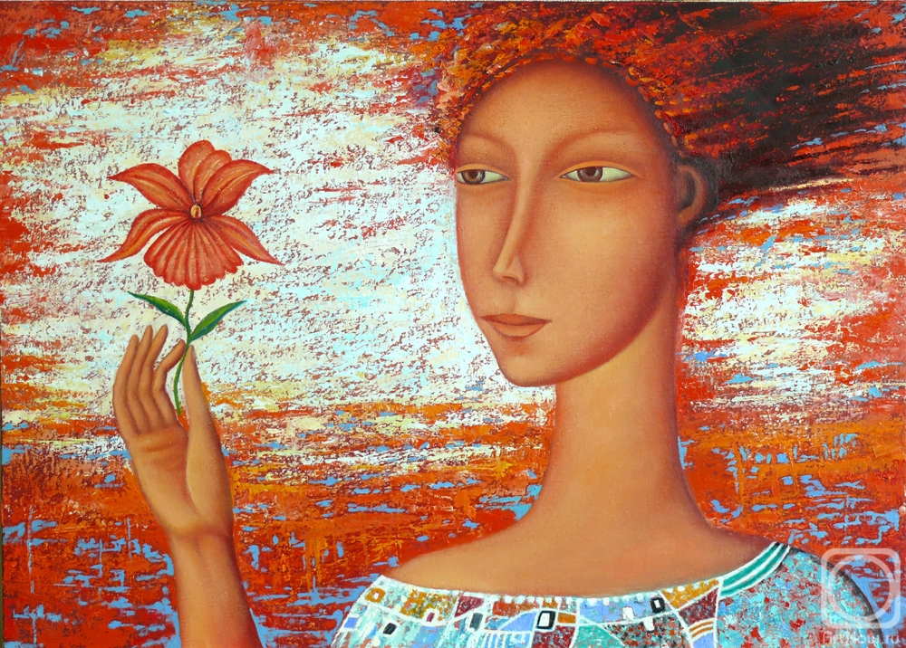 Sulimov Alexandr. The lady with the flower
