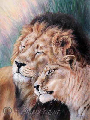 When she is the one! (With Lions). Samarskaya Helena