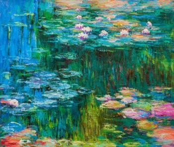 Copy of Claude Monet's painting Water Lilies, N10