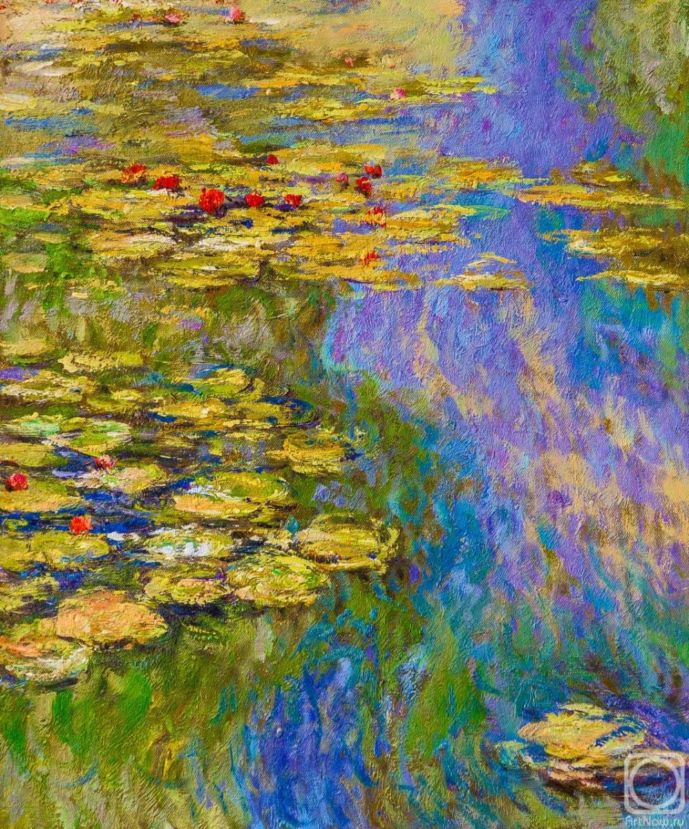 Kamskij Savelij. Copy of Claude Monet's painting Water Lilies, N7
