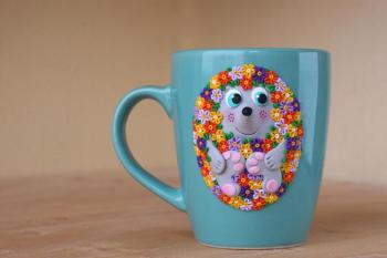 Flower Hedgehog Mug. Konyaeva Olga