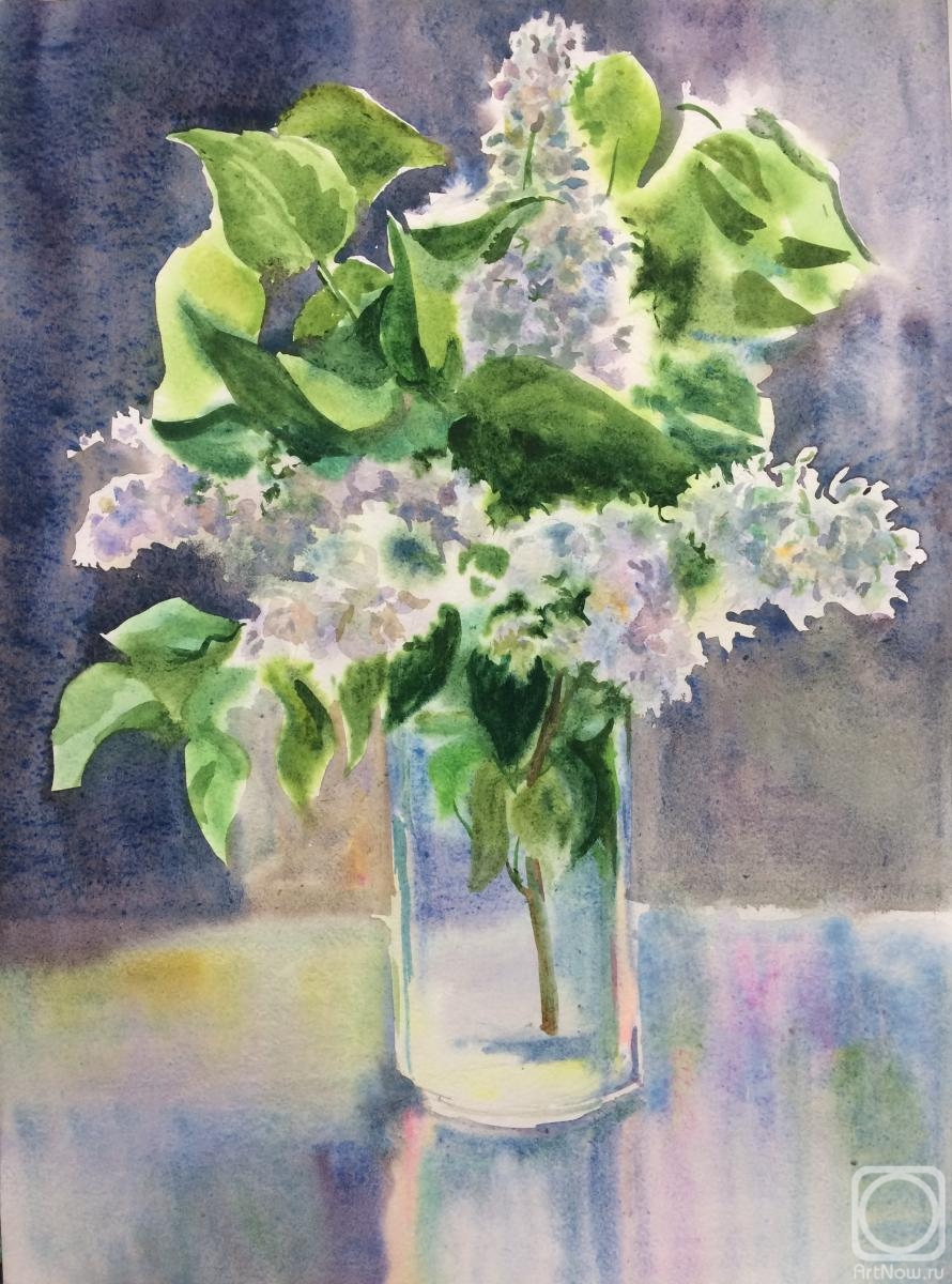 Tsebenko Natalia. Etude with white lilac