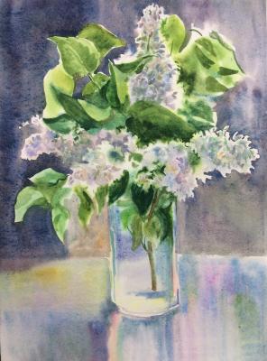 Etude with white lilac