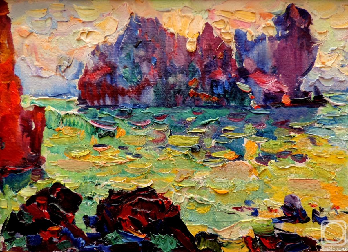 Halzev Nikolay. Sunset on the sea