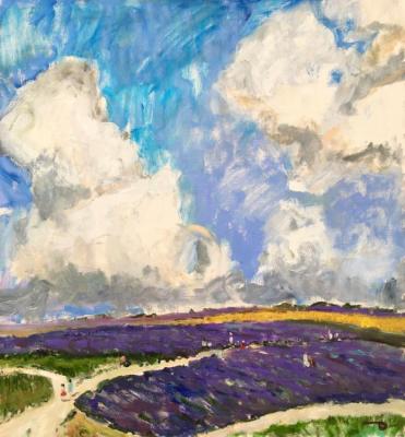 Above the lavender field. Dymant Anatoliy