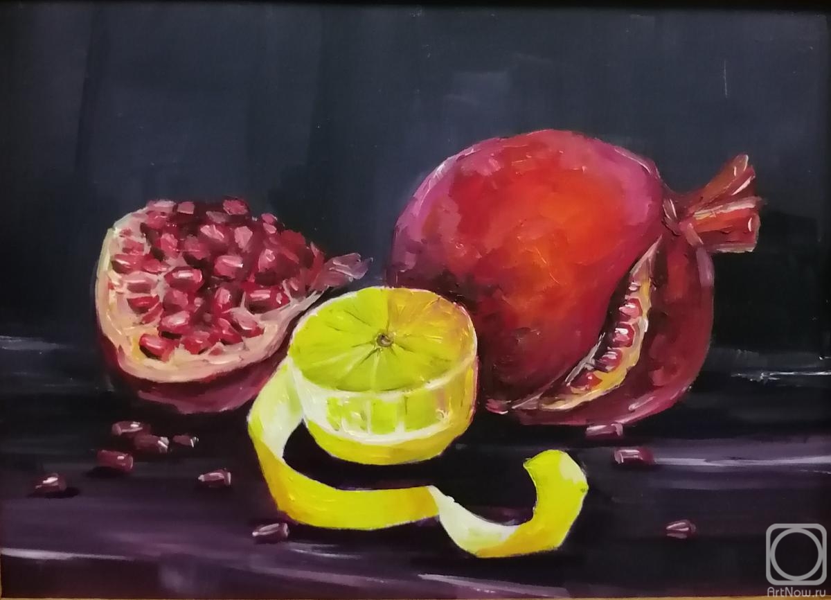 Miftahutdinov Nail. Still life with pomegranates