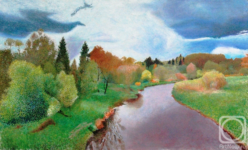 Filiykov Alexander. River before a thunderstorm