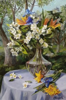 June bouguet (Painting Bouguet Of Flowers). Tikunova Olga