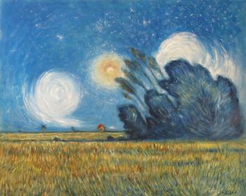 Gust of wind with the setting sun (based on the motives) ( ). Gubkin Michail
