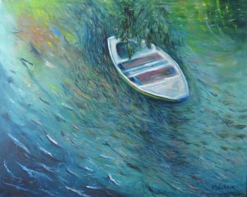Monet's Boat (Pond Picture). Gubkin Michail