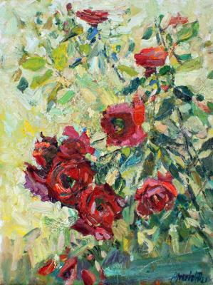 Rose bush ( Bush Of Red Roses). Zhukova Juliya