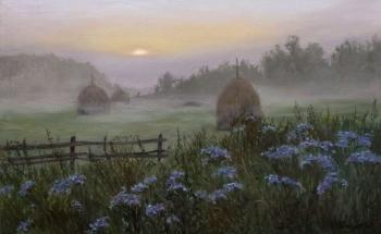 A foggy morning in July. Tikunova Olga