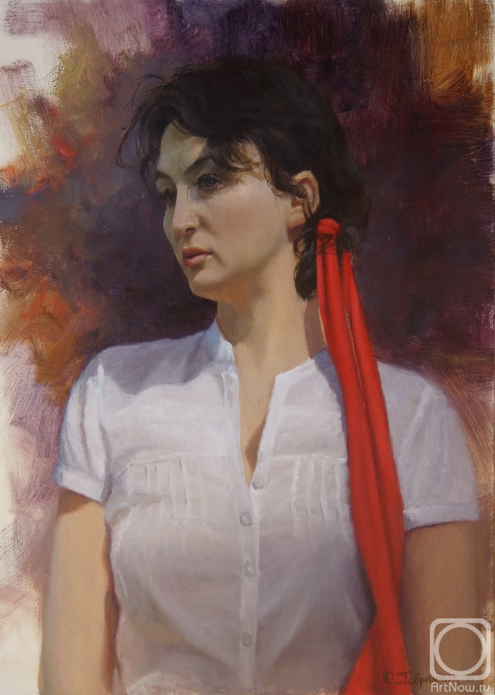 Gavrilenok Yuriy. The girl with the red ribbon