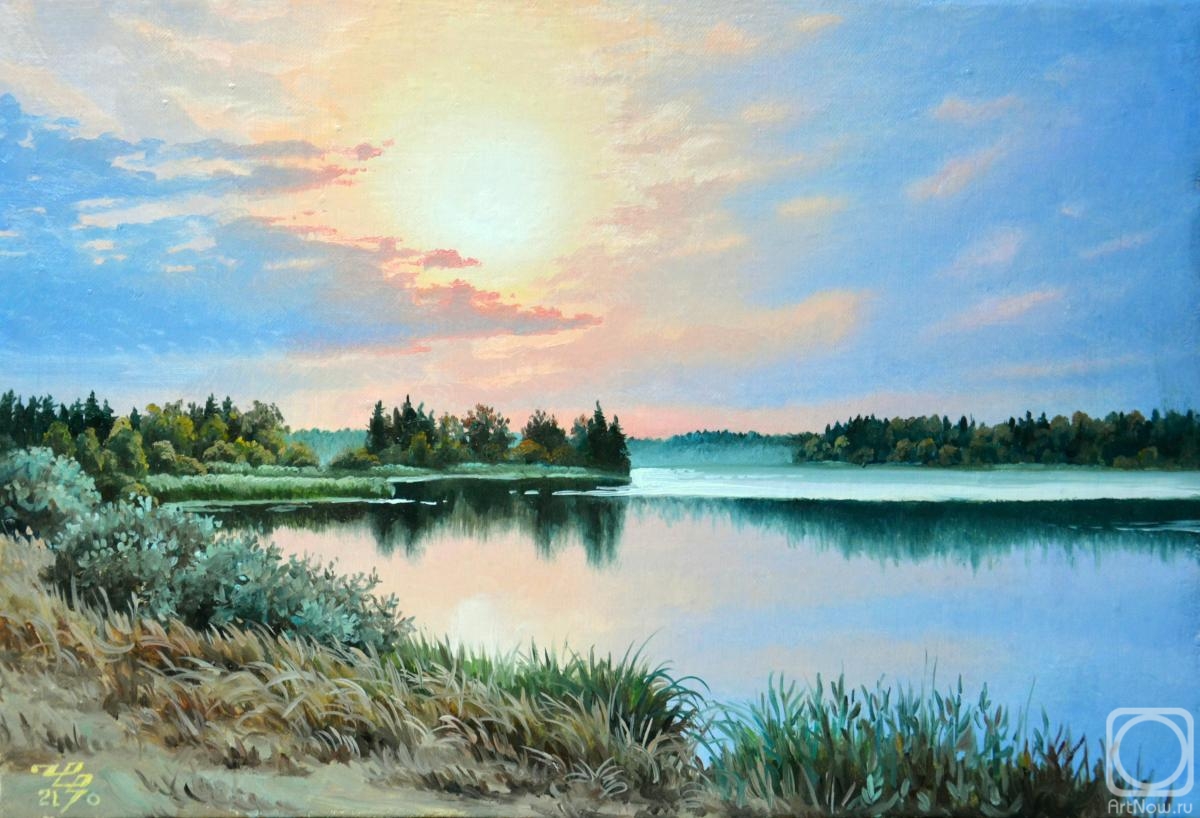 Chernickov Vladimir. Morning on the Zaulomskoye lake