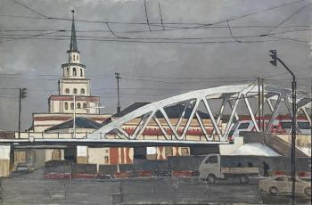 Kazan station in winter