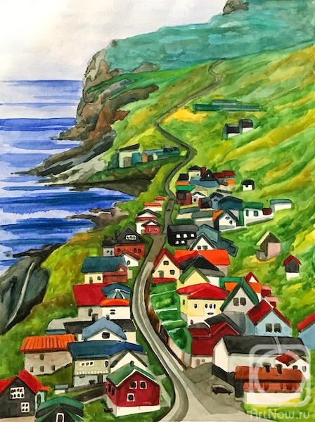 Lukaneva Larissa. Faroese Village