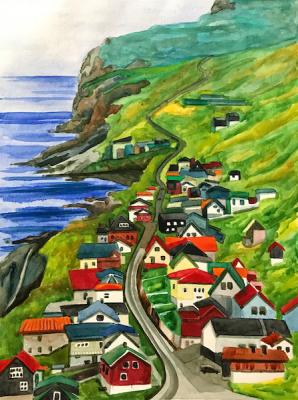 Faroese Village. Lukaneva Larissa