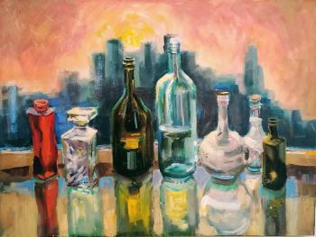 The series "Glass Rhapsody". Existence (Everyday Life Oil). Silaeva Nina