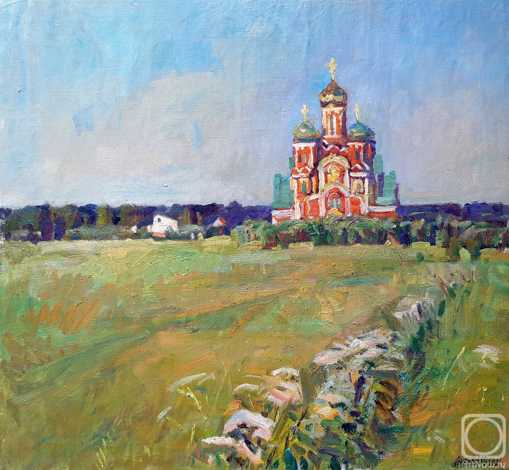 Zhukova Juliya. View of the church of St. George the Victorious