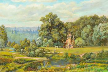 The temple on the edge of the forest. Panov Eduard