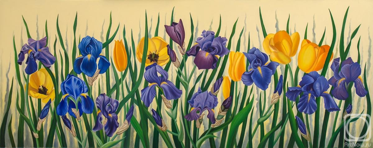 Elokhin Pavel. Irises and tulips