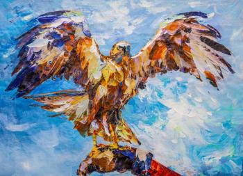 Eagle. Getting ready to fly (Eagle Painting). Rodries Jose
