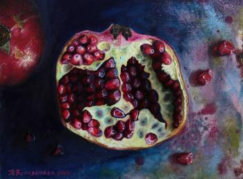 Pomegranate (Painting In Burgundy Tones). Belozerova Oksana