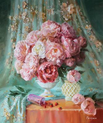 Still life with peonies (Gorgeous Bouquet). Rogozina Svetlana