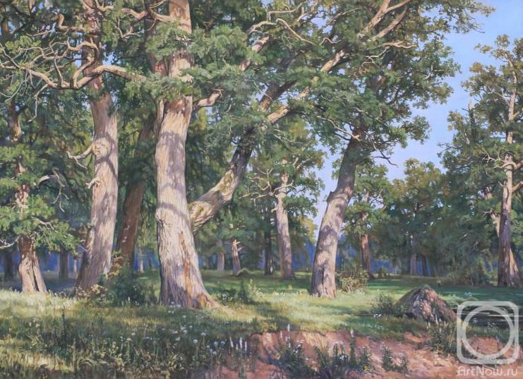 Luchkina Olga. Copy of II Shishkin's painting "Oak Grove"