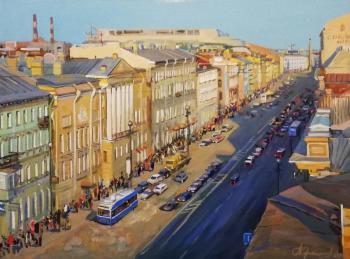 Traffic on Nevsky Prospekt. Korabelnikov Aleksey