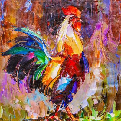 Bright rooster. Rodries Jose