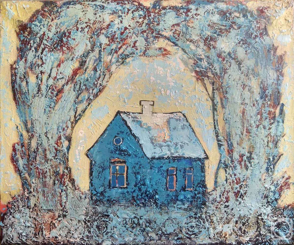 Barsukov Denis. House in the winter forest