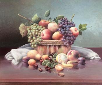 Still life (A Fruit Basket). Gribennikov Vasily