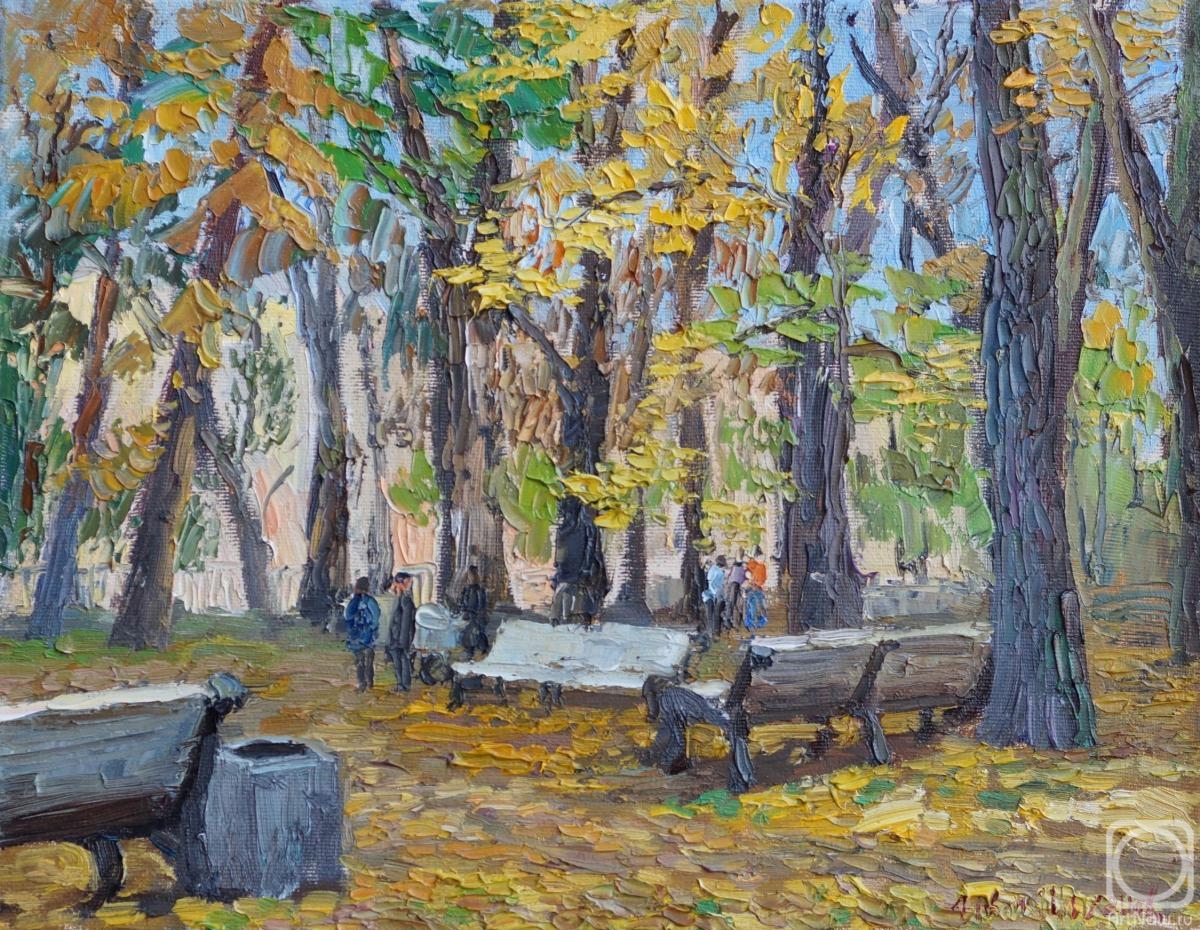 Shihanov Ivan. Golden autumn in the park