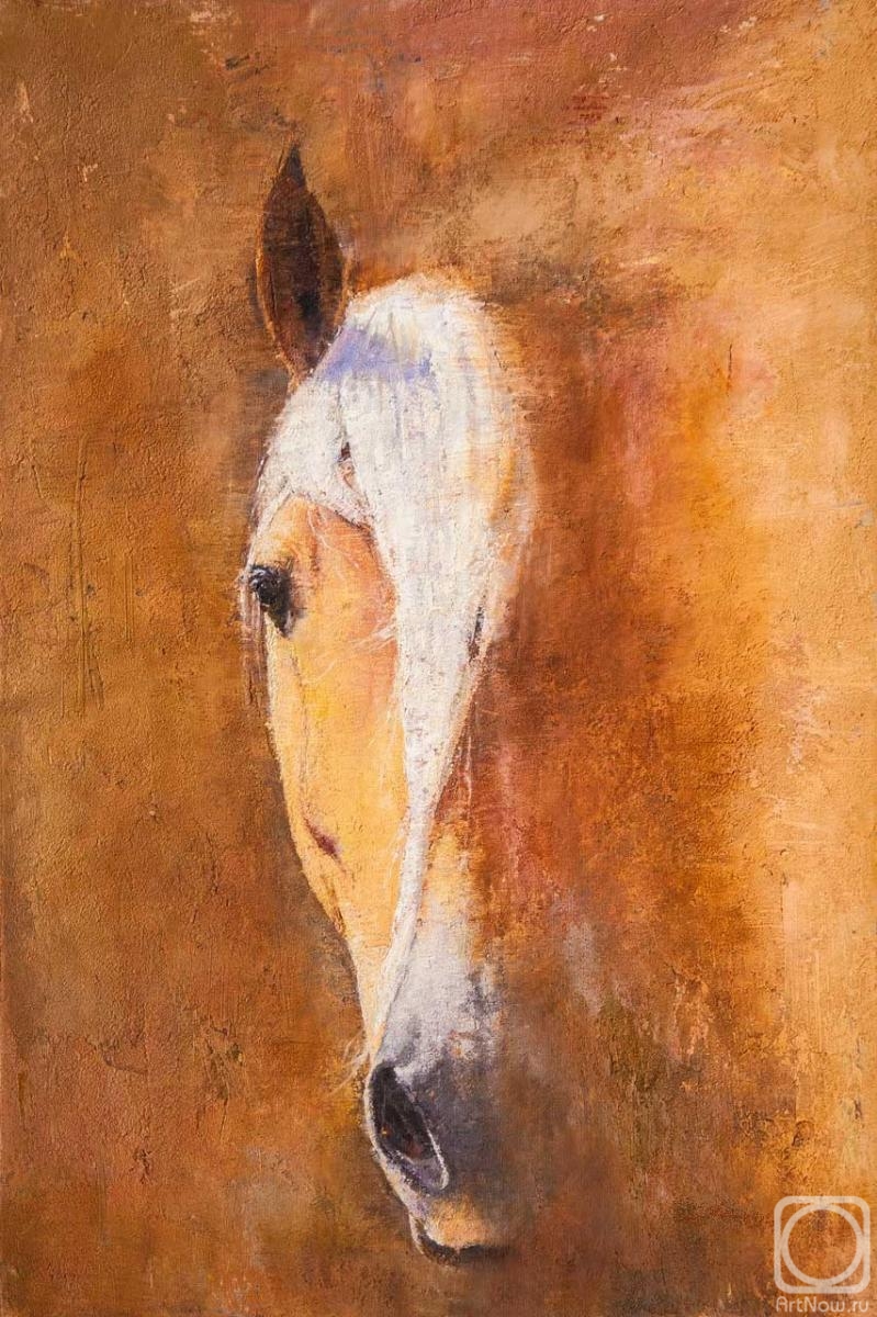 Kamskij Savelij. Pearl. Portrait of a horse