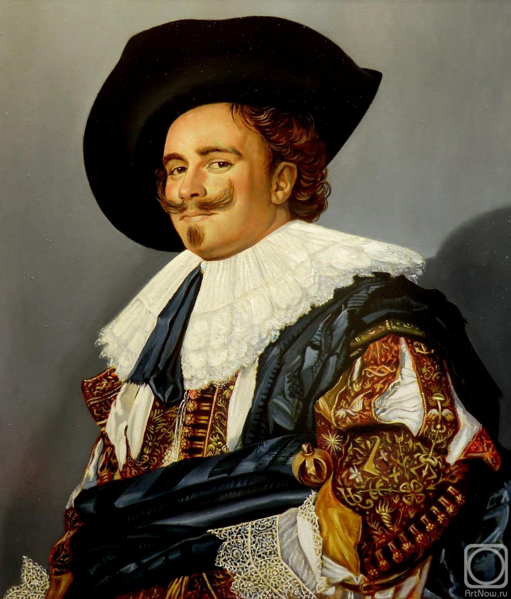 Litvinov Valeriy. The smiling cavalier (copy from Hals)