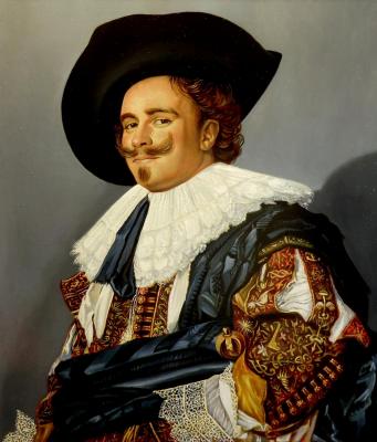 The smiling cavalier (copy from Hals)