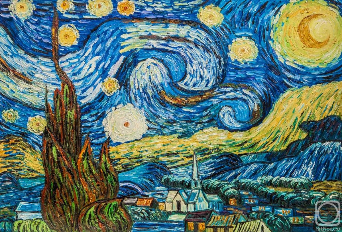 Vlodarchik Andjei. Copy of van Gogh's Starry night