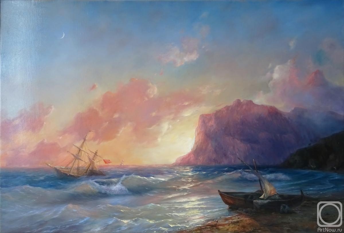 Rychkov Aleksey. A copy of the painting by I. K. Aivazovsky " The Sea. Koktebel"