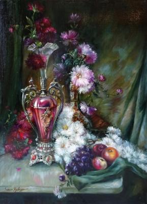 A copy of the painting by K. E. Makovsky "Still Life". Rychkov Aleksey