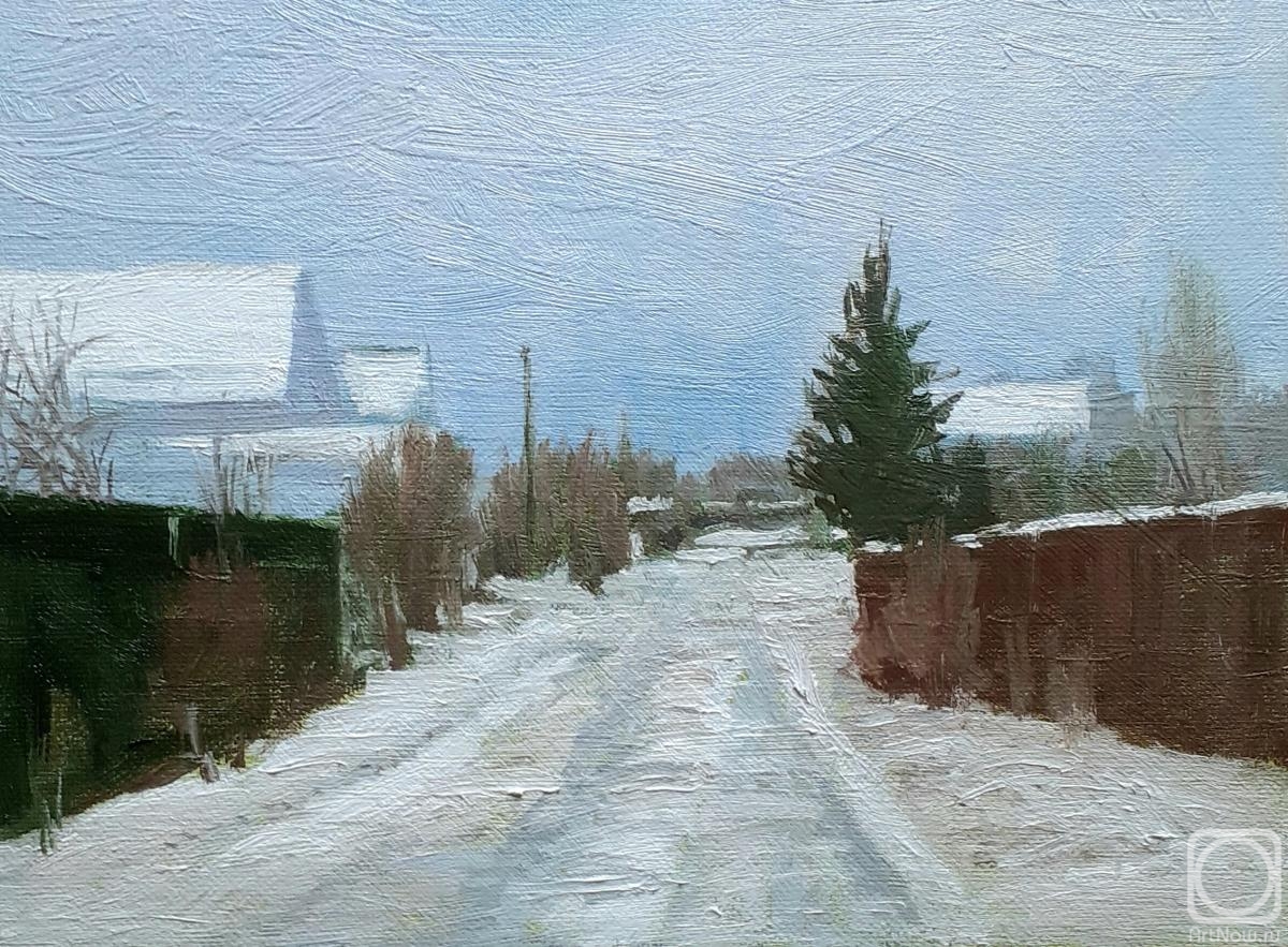 Toporkov Anatoliy. In winter at the dacha