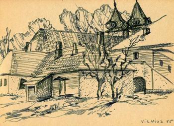 Vilnius, sketches 2. Gerasimov Vladimir