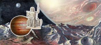 Io, a moon of Jupiter. Krasnova Nina