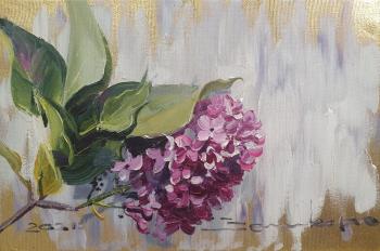 Lilac (Branch Of Lilac Gold Leaf). Zelikov Oleg