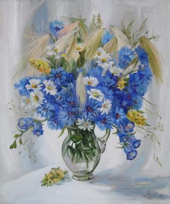 Cornflowers and daisies. Mahnach Valeriya