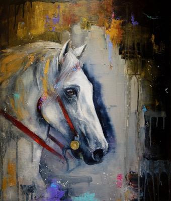 Horse (Paintings Of Animals). Moiseyeva Liana