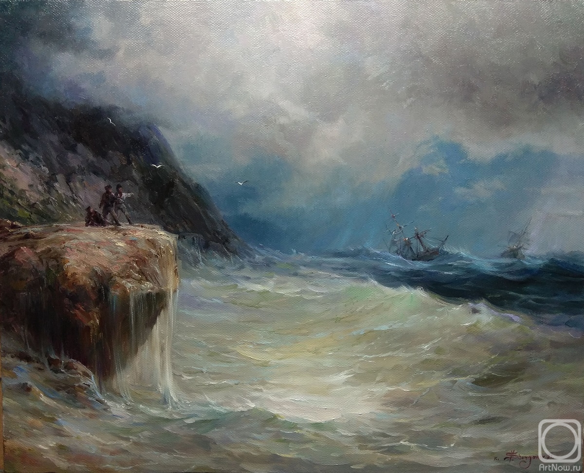 Shurganov Vladislav. Based on Aivazovsky "Survivors"