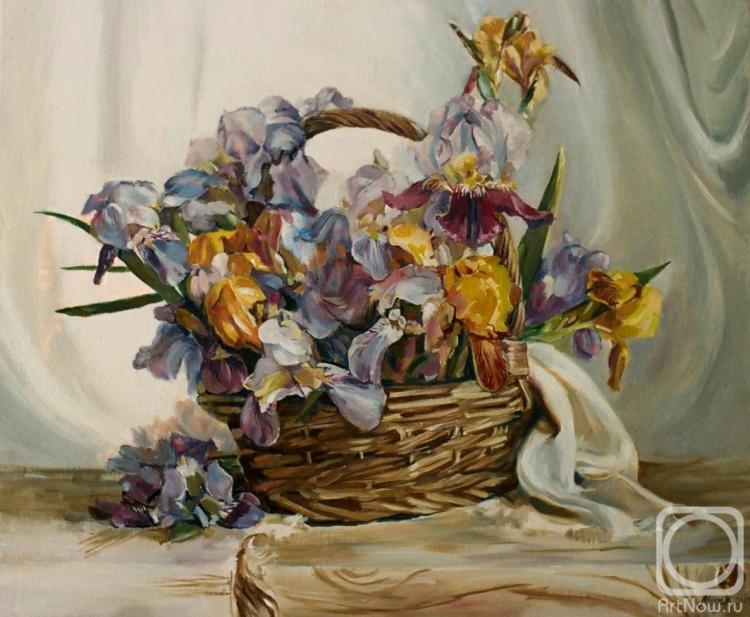 Mahnach Valeriya. Irises in the basket